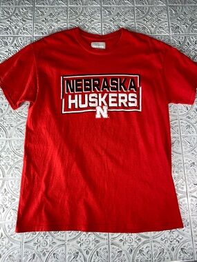 Nebraska Huskers Red Graphic Tee Large